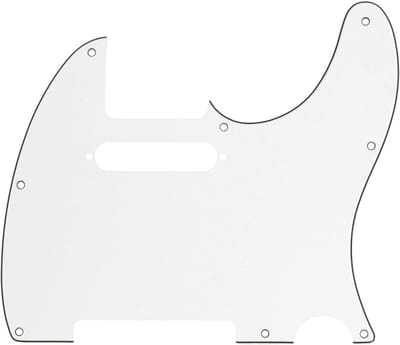 Fender Modern Style Pickguard Strat Parchment 3-Ply 8-Hole - Pickguard