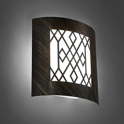 Landelijke Vintage Moderne Buitenwandlamp Roestbruin Rechthoekig RVS - IP44 Geschikt voor E27 LED