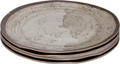 Bo-Camp - Ontbijtbord - Halo - 4 Stuks - Melamine - Beige