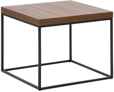 DELANO - Bijzettafel - Donkere houtkleur - MDF