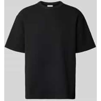 T-shirt met ronde hals Model 'CRINKLE CREPE SPACER'
