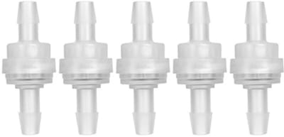 Dailygoods- Terugslagklep Stevig en Duurzaam - 5 Stuks - Fluorrubber Waterafsluiter - PP Kunststof - Hoge Temperatuurbestendigheid - 6mm Ventiel Accessoires