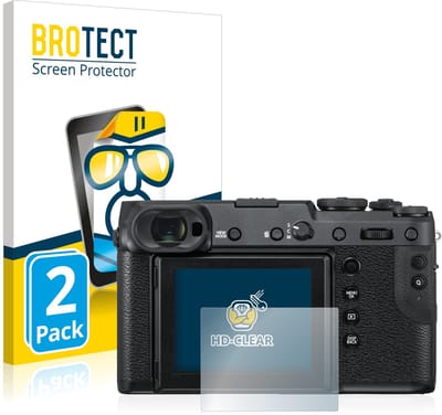 BROTECT - Screenprotector voor Fujifilm GFX 50R - Folie Beschermfolie transparant 2 Stuks