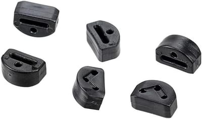 Set van 6 Gitaar Snarenhouders, Snarengeleiders en Driehoekige Snarenriemen voor Klassieke Gitaar en Ukulele Accessoires, Zwart en Duurzaam