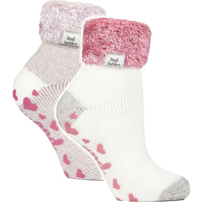 2-pack Dames Zachte Lounge Sokken met Antislip