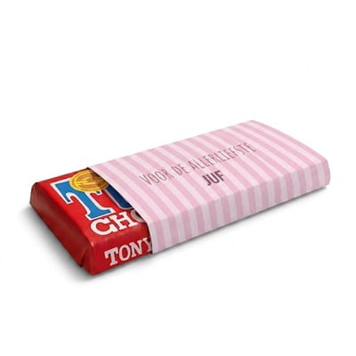 Tony Chocolade | Chocoladecadeaus | Bedankt | Cadeau | Allerliefste Juf | Melk | Fotofabriek
