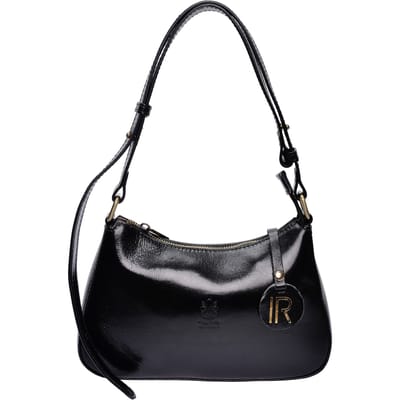 Isabella Rhea Zwart Rundleer Tas