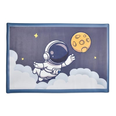 Bureauonderlegger van PU-leer, voor buiten, 60 x 40 cm, bureaubescherming, antislip onderkant, aan beide zijden bedrukt, voor schrijven, tekenen en studeren