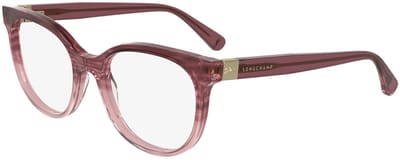 Longchamp LO2756 N Striped dark red 52/17/140 WOMAN Brilmonturen