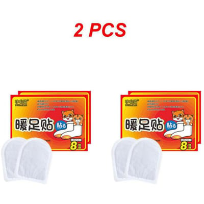 Binnenzool Voet Warmers Multifunctionele Hand Teen Warmer Zelfklevend Warmtepak Paleis Warmende Stickers Patch Verwarmingskussen Voor Kramp red