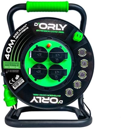 D'Orly 3×2.5mm² Neopreen Kabelhaspel 230V IP44 - 25M/40M - H07RN-F
