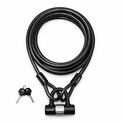 Maxx-Locks Oban Kabelslot 3 meter - Staalkabel met Lussen en Slot - Bootslot - Ook Geschikt voor Tuinmeubel of Terras - 12 mm
