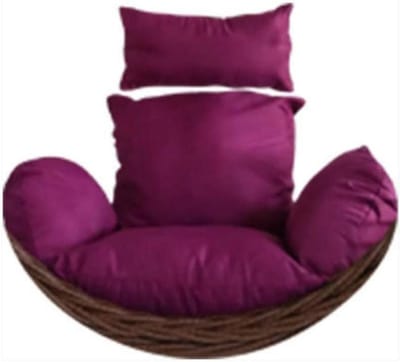 Enkele Dubbele Cradle Rotan Stoel Hangmat Changeablecloth Cover Sofa Hangstoel Zachte Extra dikke Extra grote Katoen, Hangstoel Kussen-J 110x150cm (43x59 inch)