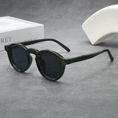 Nieuwe Retro Ronde Zonnebril met Klein Montuur voor Dames Heren UV-bestendig Anti-reflecterend Mode Brillen Outdoor Zonnebrillen