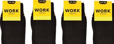 Work Werksokken - 10 paar - Zwart - Maat 39 - 42