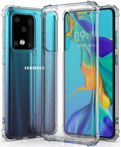 Multimedia & Accessoires Anti Shock Back Cover Case Hoesje geschikt voor Samsung Galaxy S24FE – TPU – Harde Plastic - Schokabsorberend - Schokbestendig – Transparant