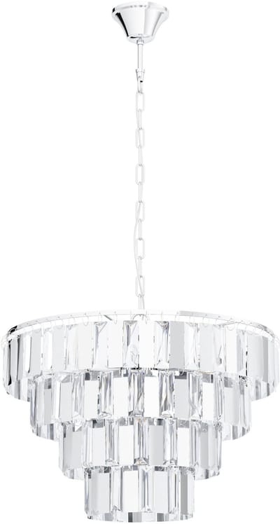 EGLO Erseka Hanglamp - E14 - Staal|Glas - Chroom