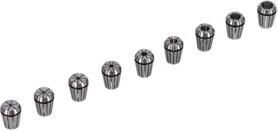 Allecto - ER25 Lente Klemmen - Koolstofstaal - Voor Werktuigmachines - Spantang Set - Verbindingsas - Geschikt voor Diverse Modellen