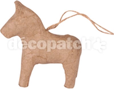 hanger kerstmis Zweeds Paardje om op te hangen 8 cm.