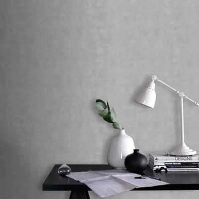 Decomode Vliesbehang Concrete Mat - Lichtgrijs - 10,05m X 53cm