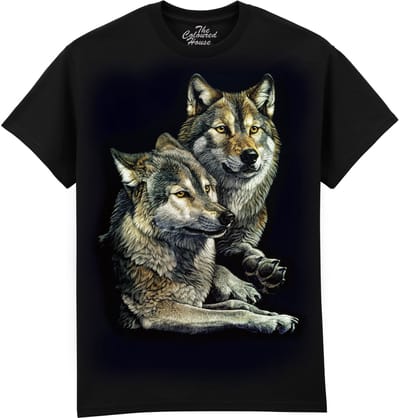 Wolven Couple Wolves The Coloured House T-shirt XXL