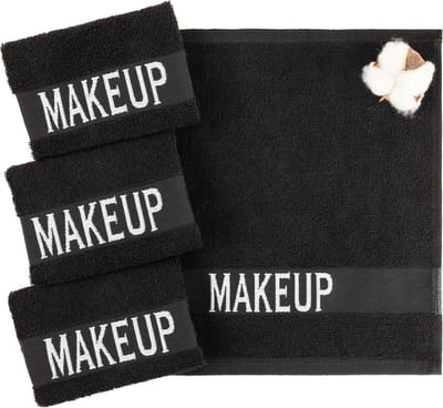Herbruikbare Make-up Doekjes van 100% Katoen - Zachte Gezichtshanddoeken (4 Stuks)