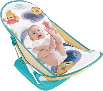 Opvouwbare Babybadsteun met Verstelbare Hoofdsteun voor Veilige Omslagen