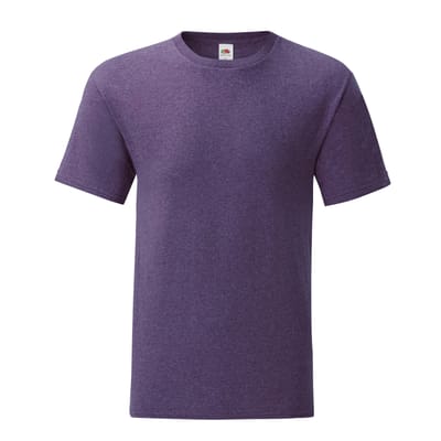 Fruit of the Loom Heren Iconic 150 Heather T-Shirt (Heide Paars)