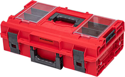 Toolbrothers RHINO XXL gereedschapskoffer ULTRA Comfort+ hoogte M 15,4 l IP66 met uitneembare tussenschotten + dozen
