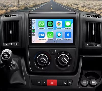 Autoradio 2/32GB met Carplay en Android auto | Geschikt voor Fiat Ducato, Peugeot Boxer, Citroen Jumper 2011-2023 | Radio scherm met Navigatie | 2011 2012 2013 2014 2015 2016 2017 2018 2019 2020 2021 2022 2023