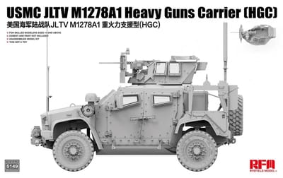 Rye Field Model Modelbouwpakket Militaire voertuigen - 5149 USMC JLTV M1278A1 - Heavy Guns Carrier HGC - Amerikaans Modern Gepantserd Voertuig Plastic - 1:35 - Modelbouw