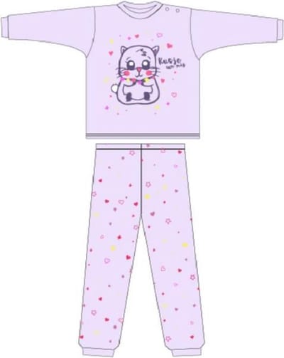 Fun2Wear - Pyjama Hamster Lila/Paars - Lila - Maat 68 - Meisjes