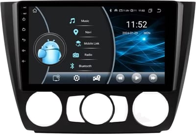 Autoradio met bluetooth - Carplay - Voor BMW 1-Serie (E81/ E82/ E87/ E88) (2004-2011) - Geschikt voor Apple en Android - Stereo - Navigatie - Navigatiesysteem auto - 2GB 32GB
