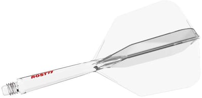 Cuesoul ROST 77 Transparent With Red Logo Big Wing - Dart Flights