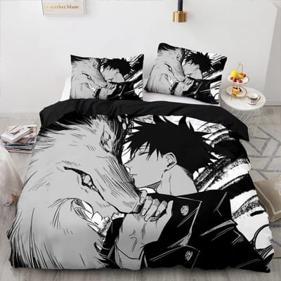 Jujutsu Kaisen Beddengoed Collectie Voor Tieners Jongens VolwassenenSatoru Gojo Beddengoed CollectieAnime Beroemde Dekbedovertrek Collecties Twin Queen King 200x200cm 3pcs