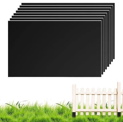 Hekpaalbeschermers - Paalhoezen - Buitenonderhoud - Rotbestendig - 425x265cm - Zwart