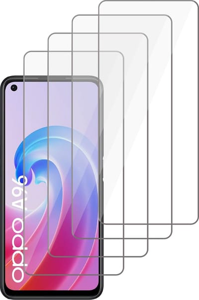 Screenprotector geschikt voor Oppo A96 - Gehard Glas Beschermglas Tempered Glass Screen Protector - 4 Stuks