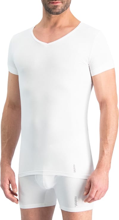 Noshirt Performance - Ondershirt - Reguliere V-hals - Tencel - Wit - XXL