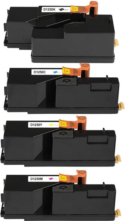 Dell 593-11016 / 593-11021 - Toner Multipack 4-delig - 1x Zwart, 1x Cyaan, 1x Magenta, 1x Geel - Huismerk Compatible - Geschikt voor Dell 1250c Dell 1350cnw Dell 1355cn Dell 1355cnw Dell C1760nw Dell C1765nf Dell C1765nfw