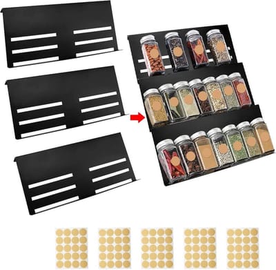 Kruidenrek – Spice rack - Zwart