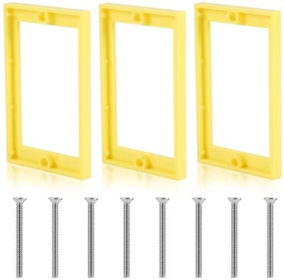 Set van 3 Socket Extenders, 0.8 cm Verlengstukken met Schroeven voor Elektrische Dozen en Schakelaars, Ideaal voor Verbetering van Installaties