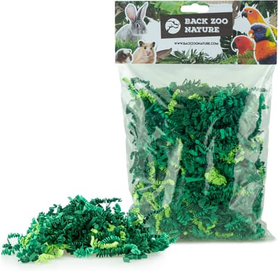 Back Zoo Nature Crinkle Paper Forest Mix - Vogelspeelgoed - Groen Lichtgroen Ca. 100 G