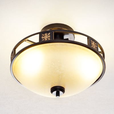 Trio Lighting Plafondlamp Caecilia in antieke stijl, 42 cm