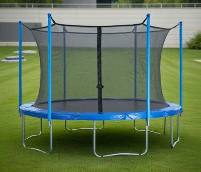 Universeel Trampoline Veiligheidsnet met Rits & Gesp Sluiting – Weerbestendig PE Vervangingsnet voor 6FT tot 16FT Ronde Trampolines – UV-Bestendig Beschermingsnet – MedaHomeStore