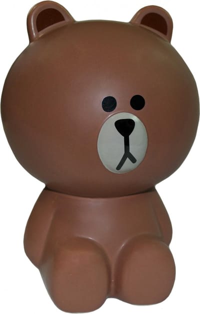 Blueprint Collections Ltd Spaarpot Line Friends Keramiek Bruin