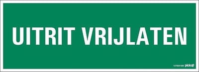 Pickup bord 33x12 cm - Uitrit vrijlaten