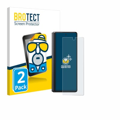 BROTECT - Screenprotector voor Samsung Galaxy Z Fold 2 5G - Folie Beschermfolie matte 2 Stuks