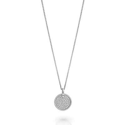 Orphelia 'Bella' Dames 925 Sterling Zilver Set: Ketting + Oorbellen - Zilver SET-7565
