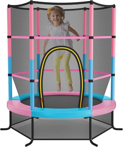 Trampoline voor Kinderen Binnen en Buiten met Veiligheidsnet