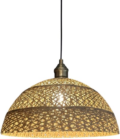Bamyum Yimpi Hanglamp Industrieel Textiel Ø30 cm, Vintage Hanglamp, E27 Pendellamp